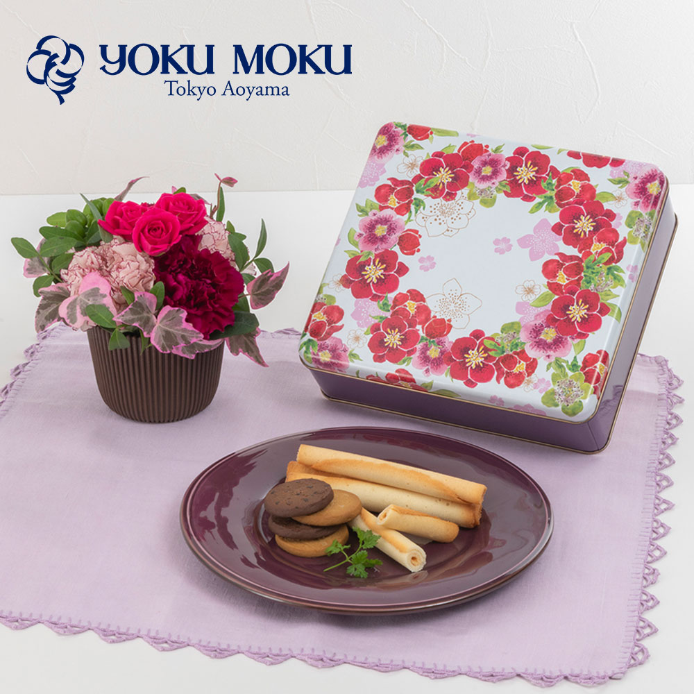 ヨックモック「カドー ドゥリベール」とアレンジメントのセット