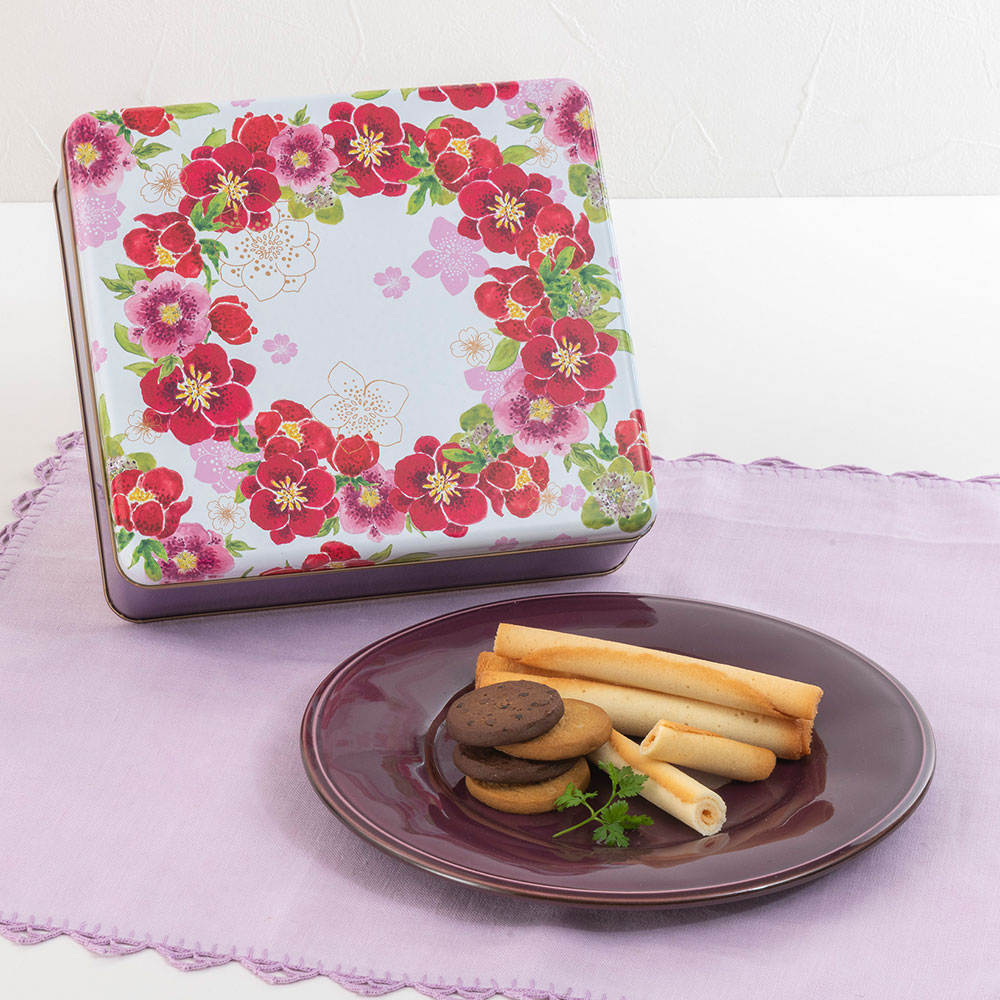 ヨックモック「カドー ドゥリベール」とアレンジメントのセット