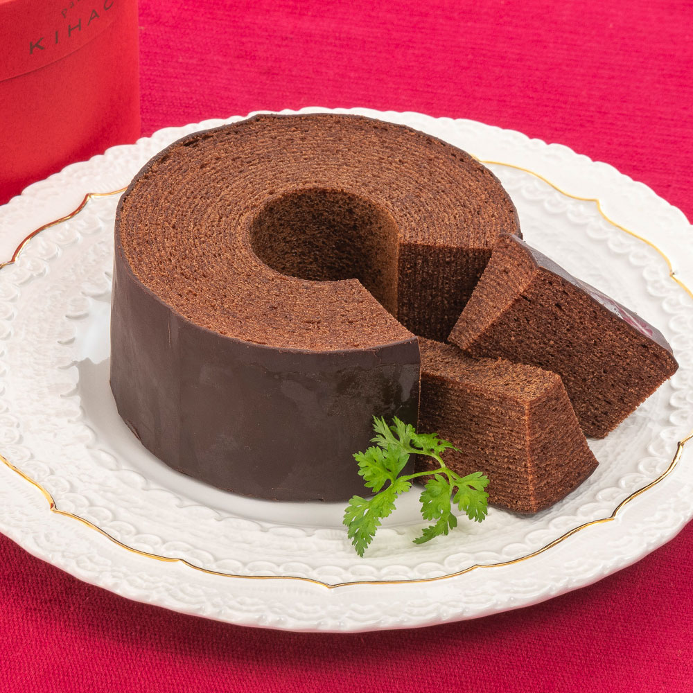 【期間限定】パティスリー キハチ「ショコラバームクーヘン」とアレンジメントのセット