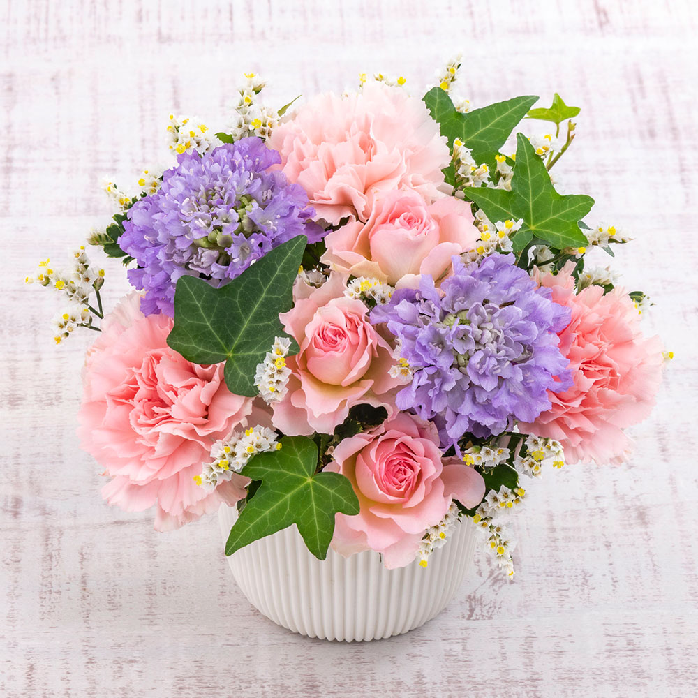 東京フラワーブーケ「チョコクランチ」とアレンジメントのセット