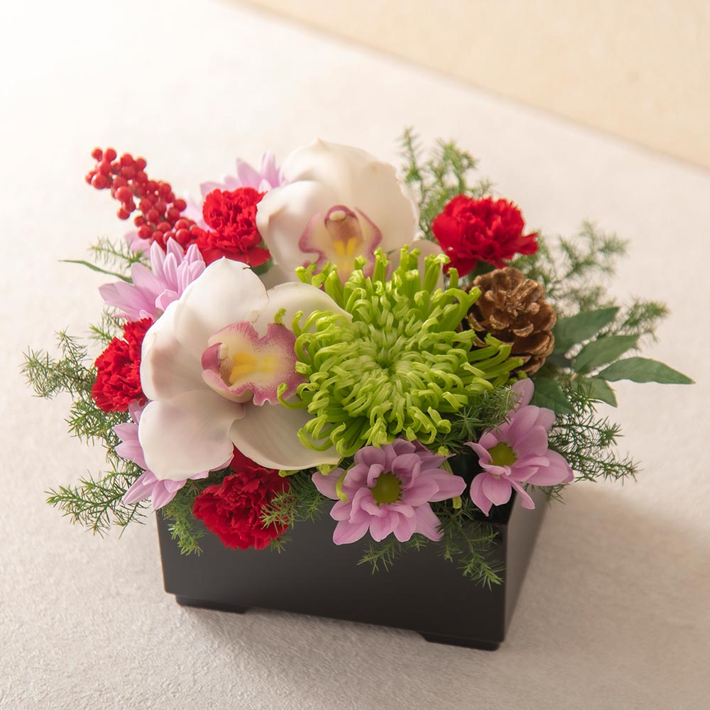 お正月 アレンジメント「花おせち 吉祥（きっしょう）」