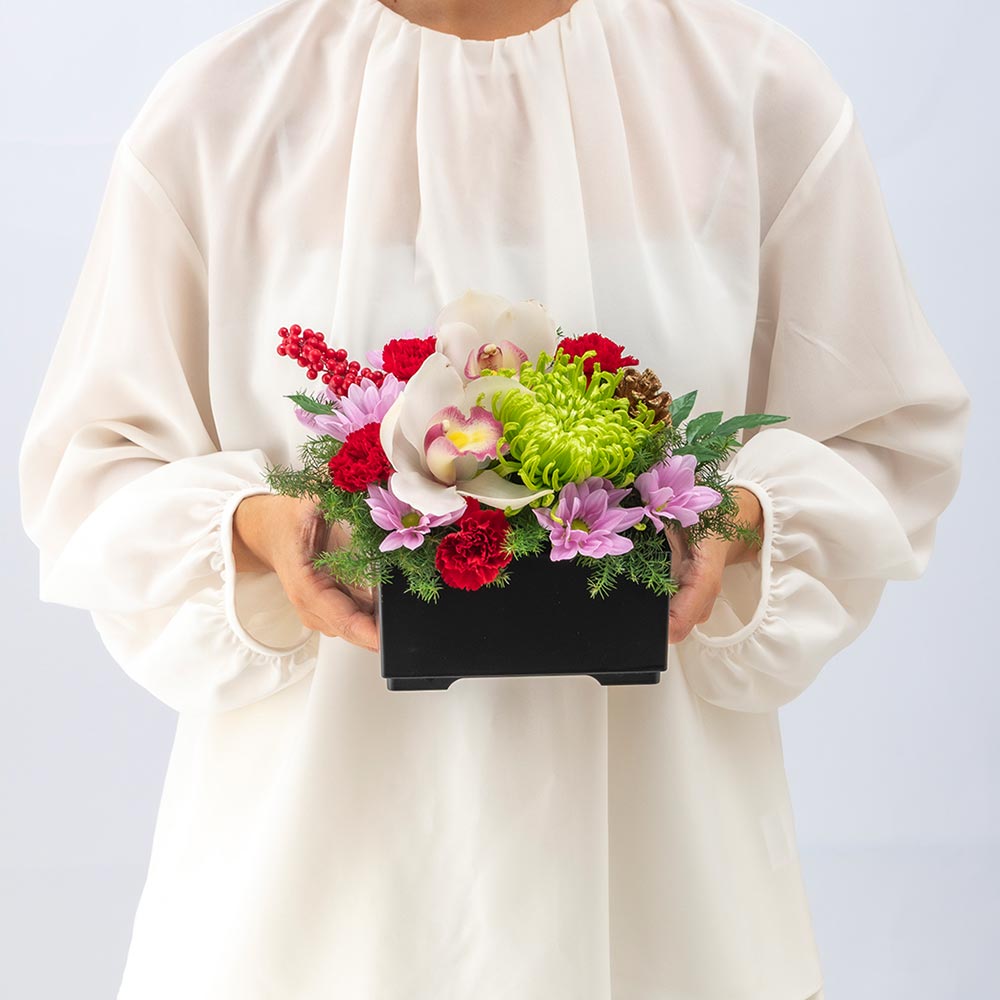 お正月 アレンジメント「花おせち 吉祥（きっしょう）」