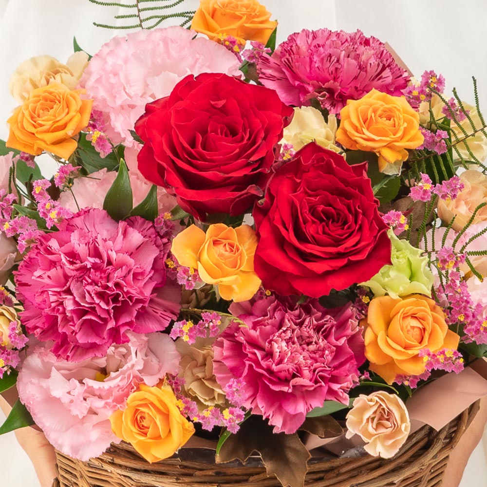 10月旬の花 秋バラ アレンジメント（ミックス・M）