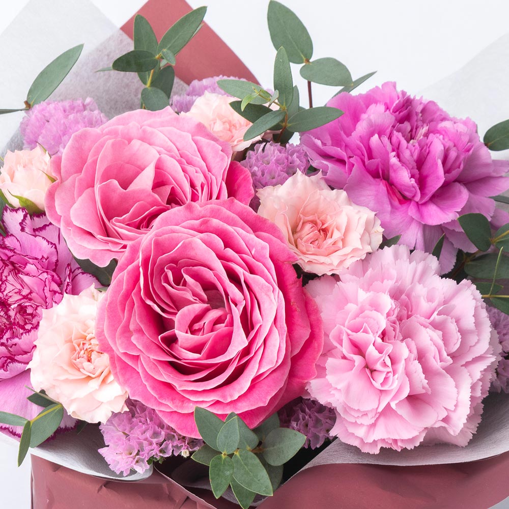 【最短翌日届け】11月旬の花 バラ ラッピングアレンジメント