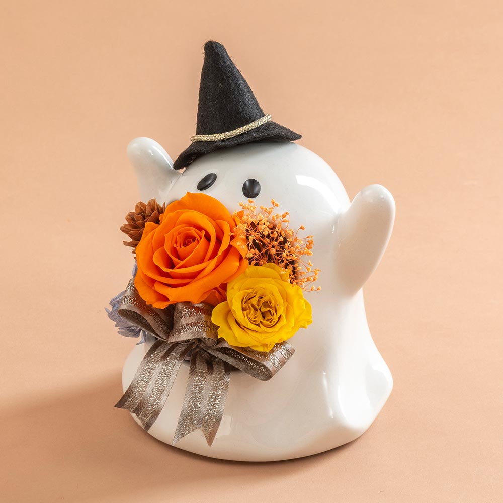 【期間限定】プリザーブド＆アーティフィシャルフラワーアレンジメント「Trick or Treat!」