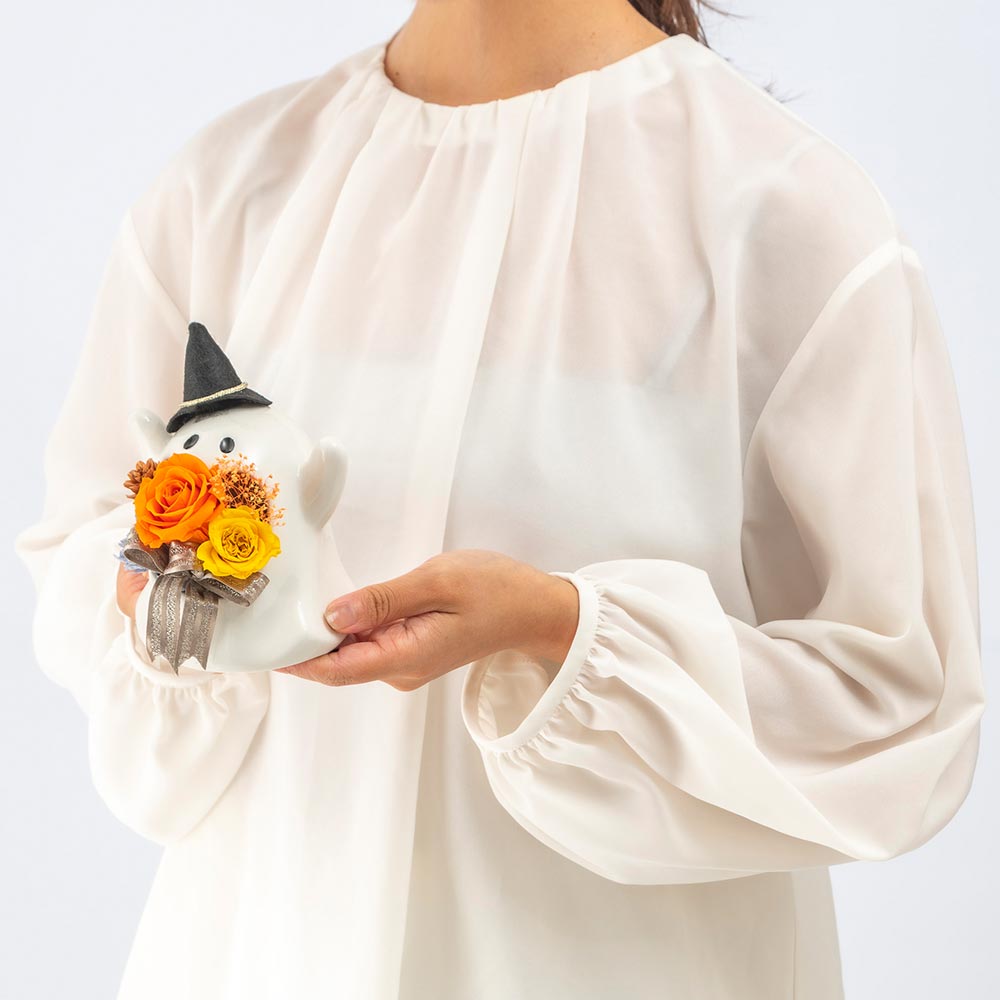 【期間限定】プリザーブド＆アーティフィシャルフラワーアレンジメント「Trick or Treat!」