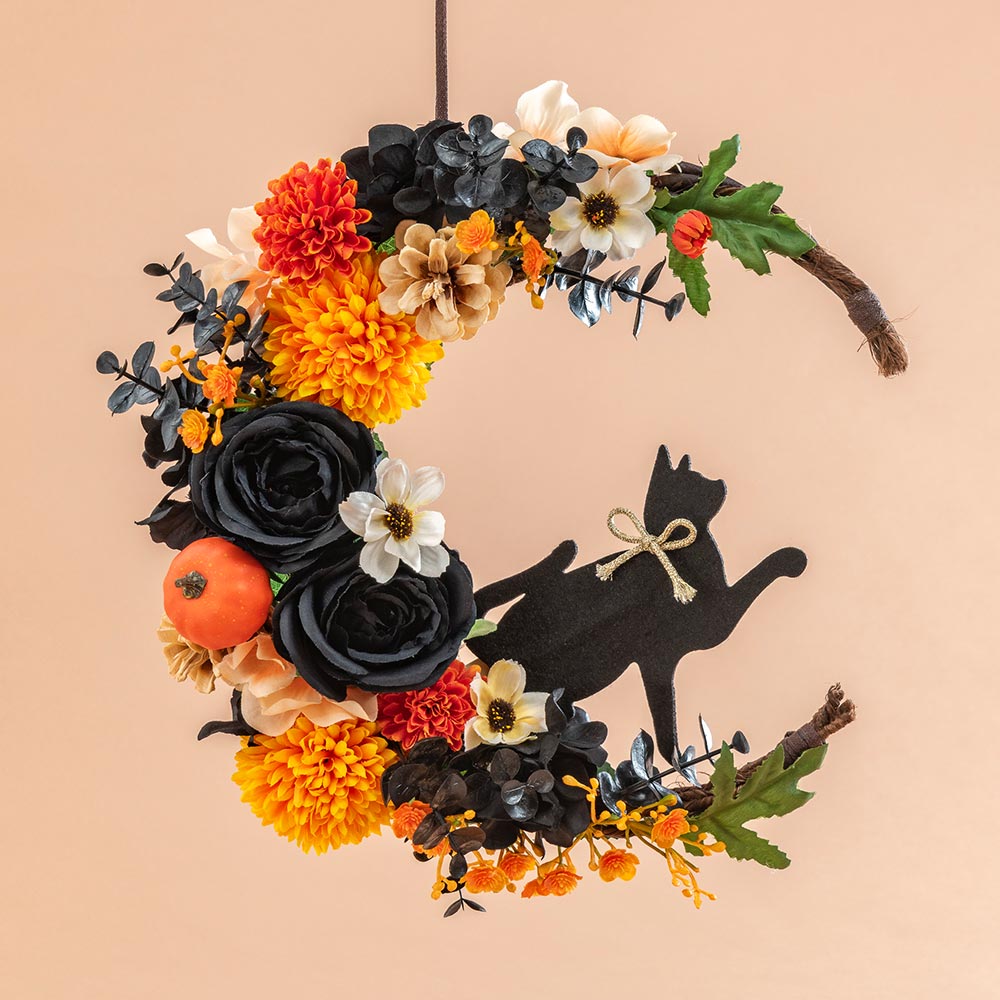 【期間限定】アーティフィシャルフラワーリース「All Hallows Eve」