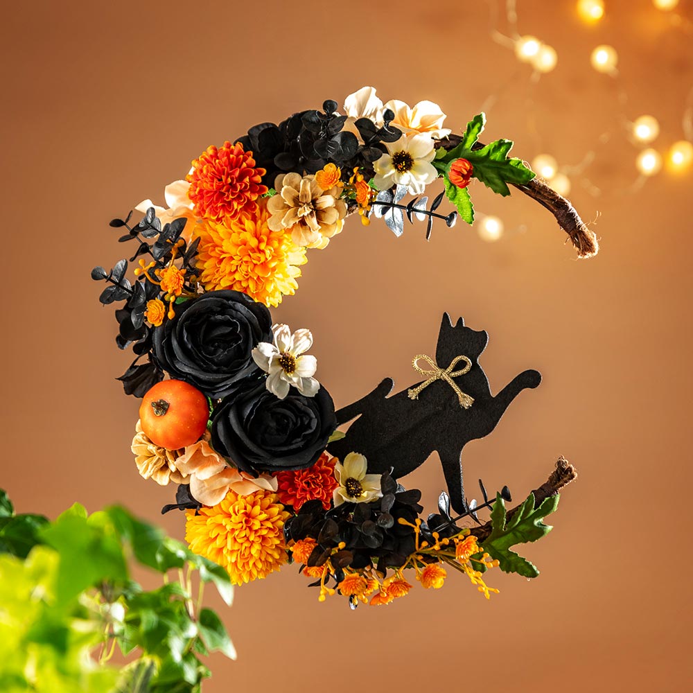【期間限定】アーティフィシャルフラワーリース「All Hallows Eve」