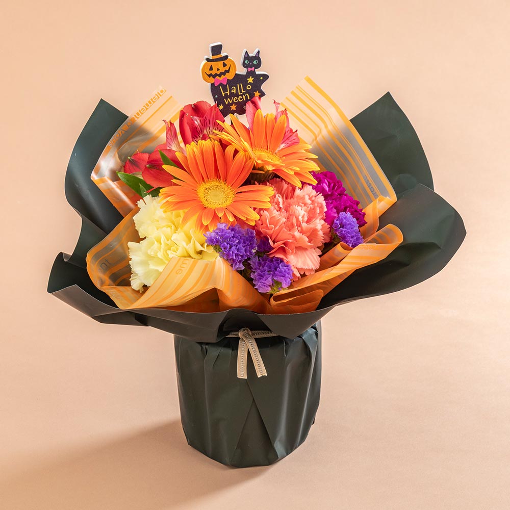 【期間限定】そのまま飾れるブーケ「Halloween with Flowers」