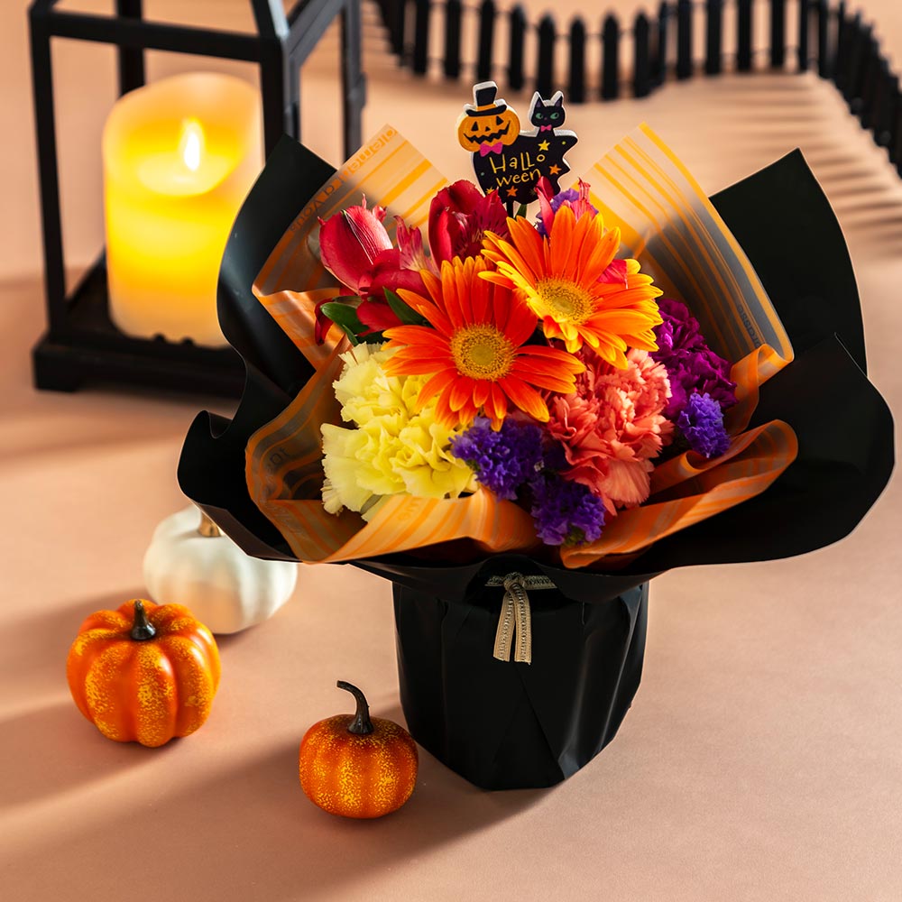 【期間限定】そのまま飾れるブーケ「Halloween with Flowers」