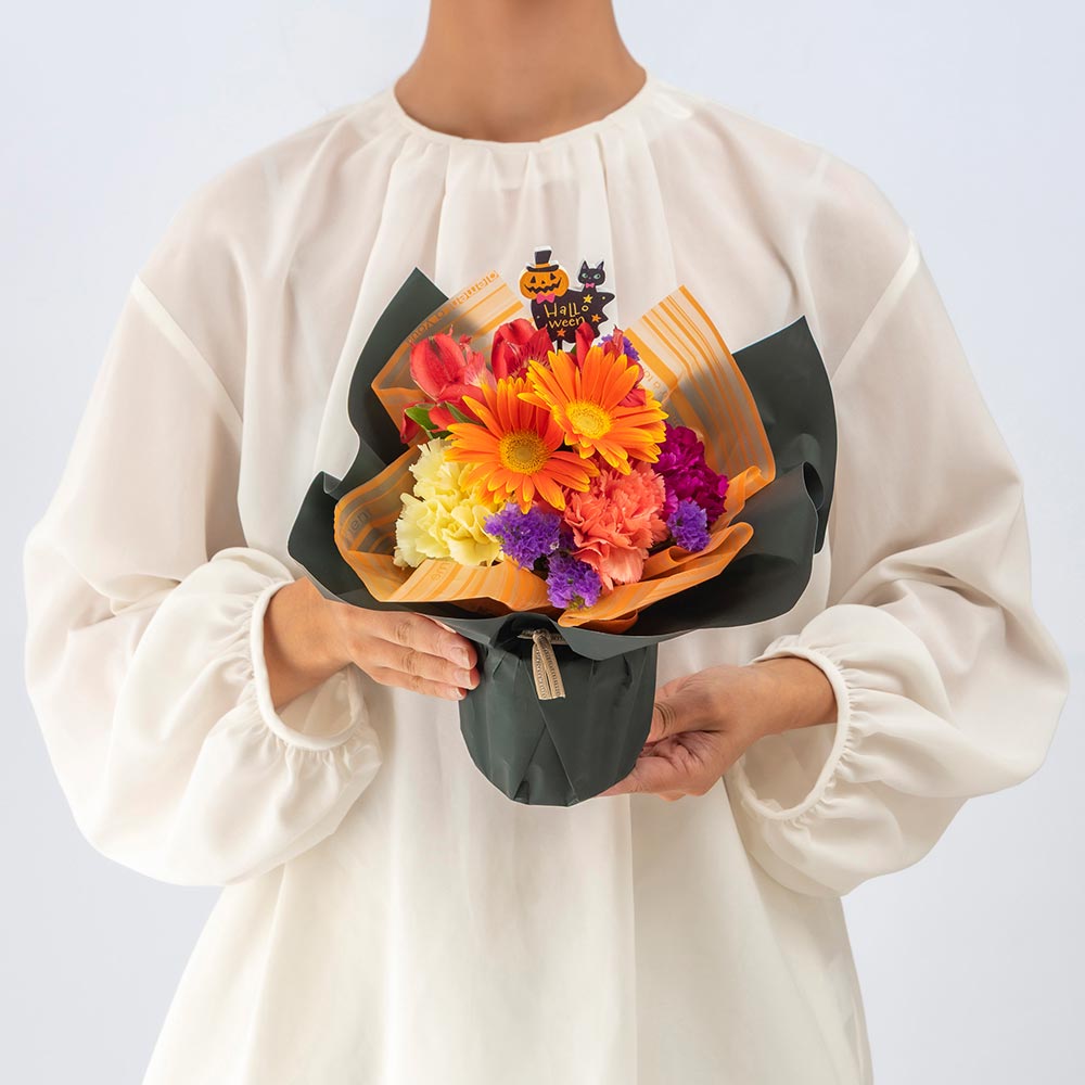 【期間限定】そのまま飾れるブーケ「Halloween with Flowers」