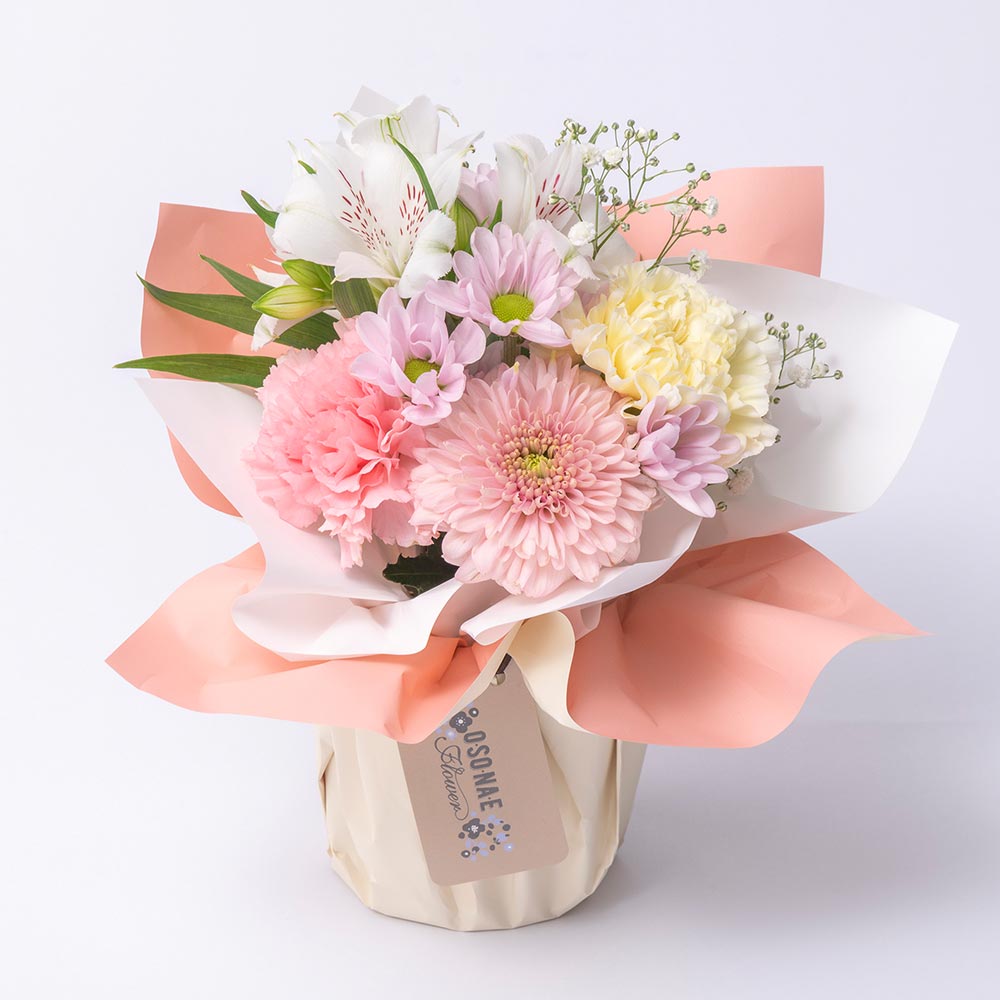 【お供え用】 O・SO・NA・E flower 「冬のそのまま飾れるブーケ」
