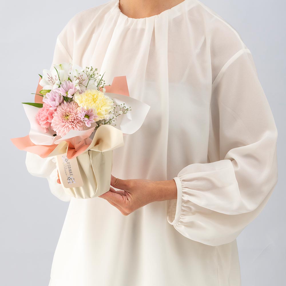 【お供え用】 O・SO・NA・E flower 「冬のそのまま飾れるブーケ」