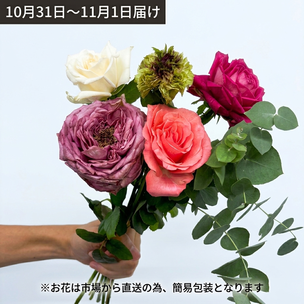 【10月31日～11月1日お届け】静岡県やぎバラ育種農園のバラMIX