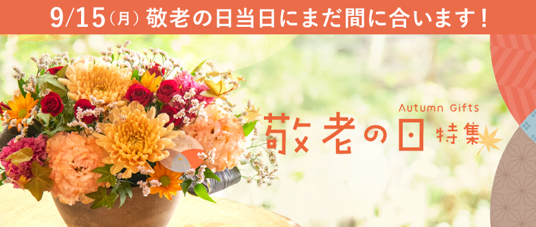 敬老の日 花ギフト・プレゼント特集2025 9/15（月）敬老の日当日のお届けにまだ間に合います！
