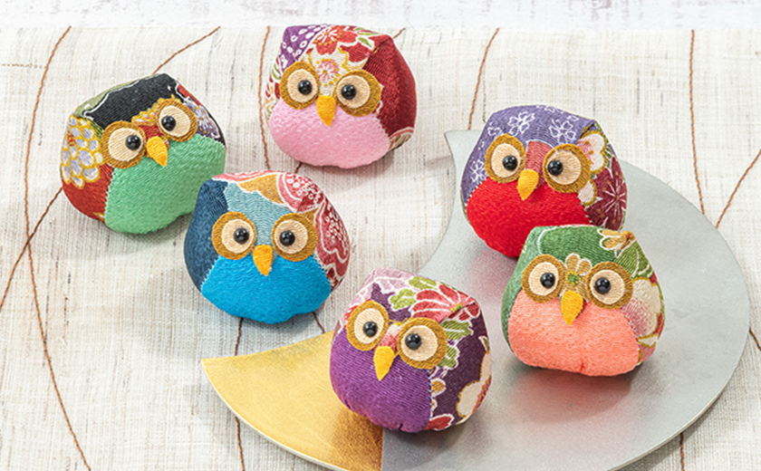 ふくろうを使ったフラワーギフト