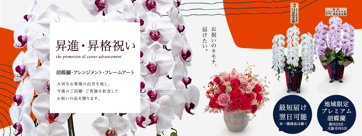 昇進・昇格祝いの花・花ギフト特集