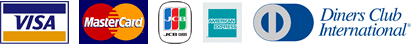 VISA、MasterCard、JCB