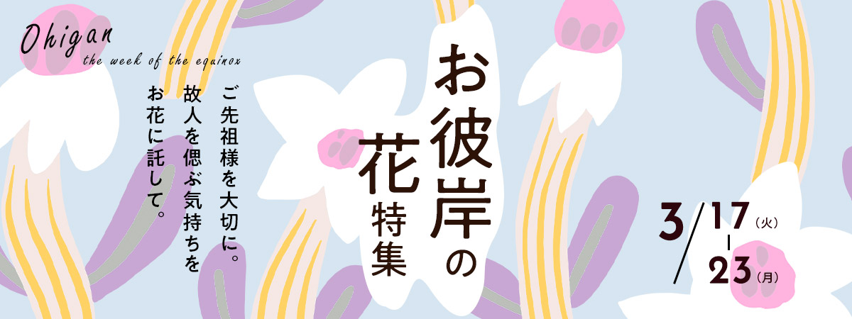 お彼岸の花特集