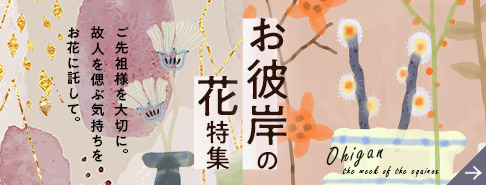 お彼岸の花特集