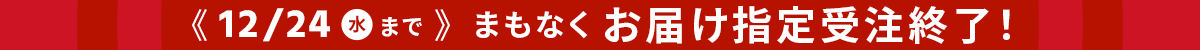 お届け指定受注終了2025年12月24日