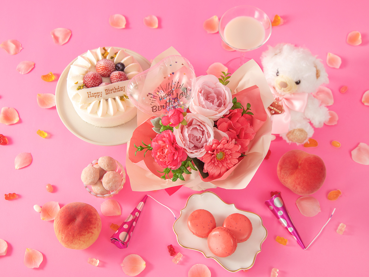 そのまま飾れる推し色ブーケ ピンク(桃色)