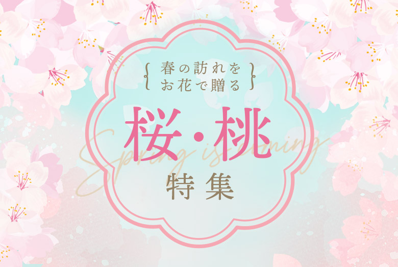 桜と桃の花束・アレンジメント・花鉢ギフト特集