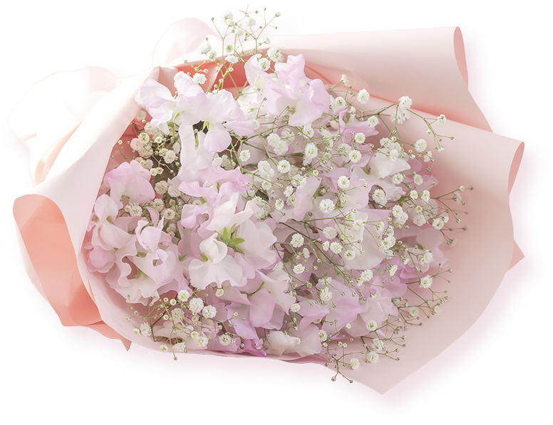 スイートピーの花束「ピュアブロッサム」