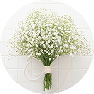 カスミソウの花束