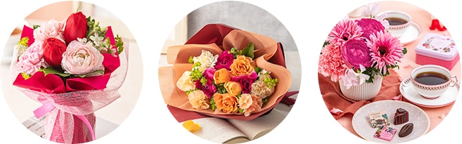 バレンタインデーに贈りたい「チューリップ・ミモザ・バラ」「花束・アレンジメント」