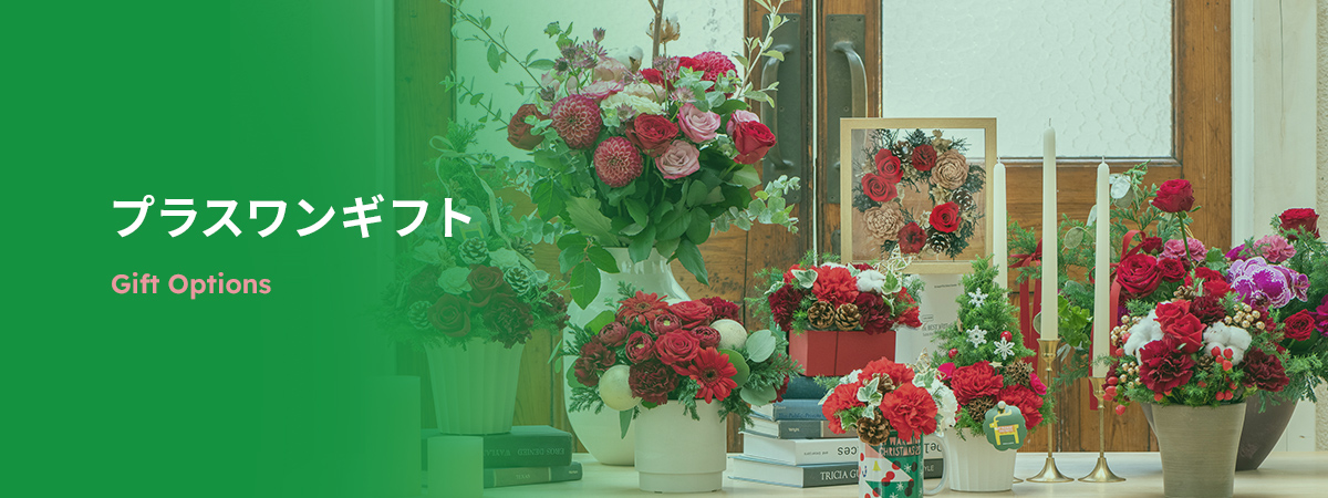 【2025】クリスマス 花ギフト・プレゼント　メッセージカード＆ギフトオプション