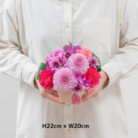 フラワーアレンジメントのバリエーション比較 A